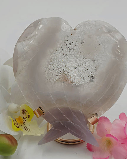 Agate druzy angel wings