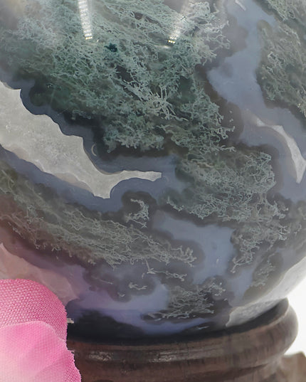 Moss agate Spheres