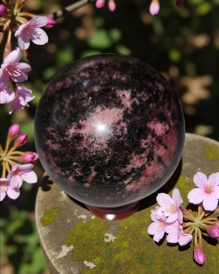 Rhodonite sphere