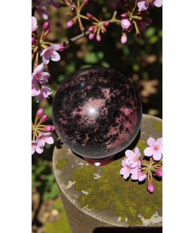 Rhodonite sphere