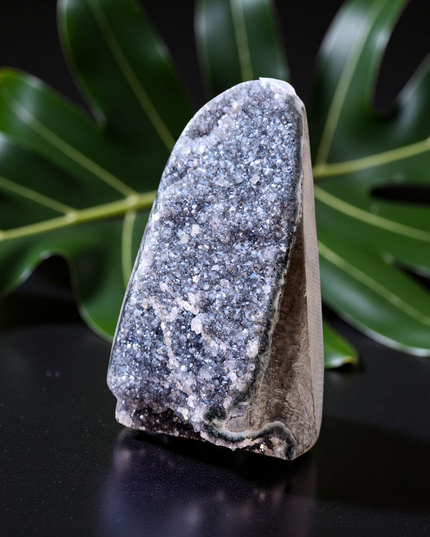 Druzy black amethyst cluster