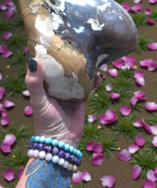 Unique ocean jasper free-form
