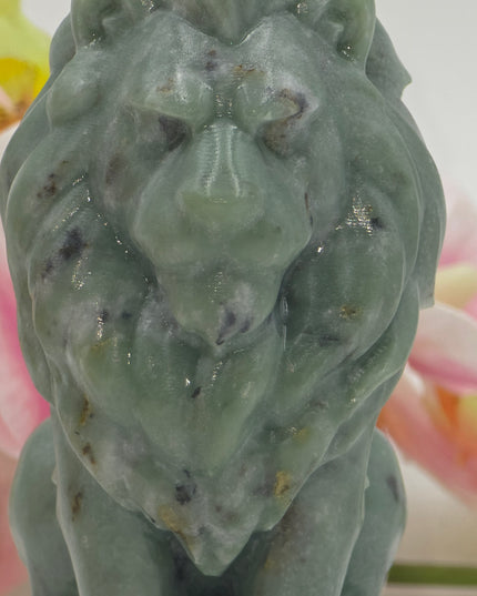 Lion carvings