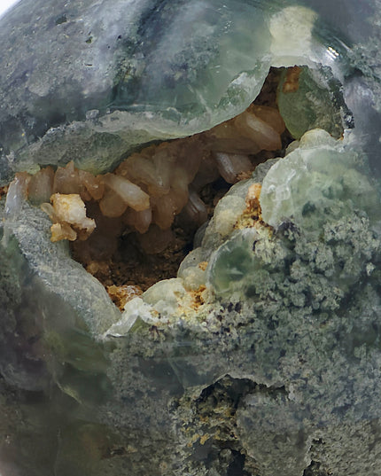 Prehnite and moss sphere