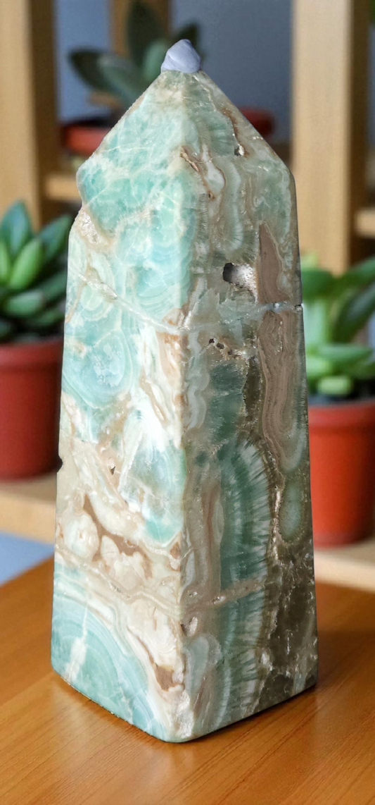 Caribbean calcite tower