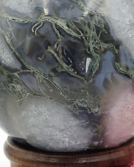 Moss agate Spheres