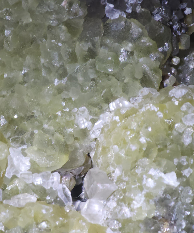 Septarian with calcite teeth