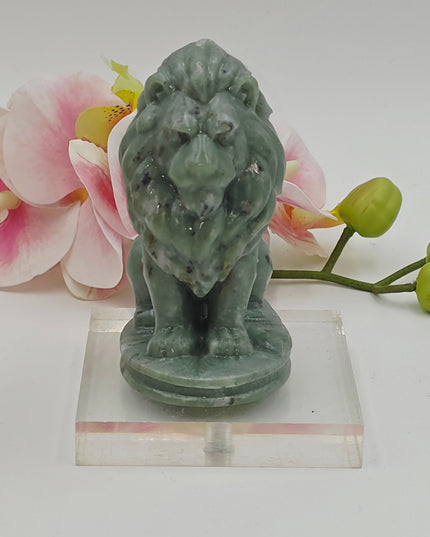 Lion carvings