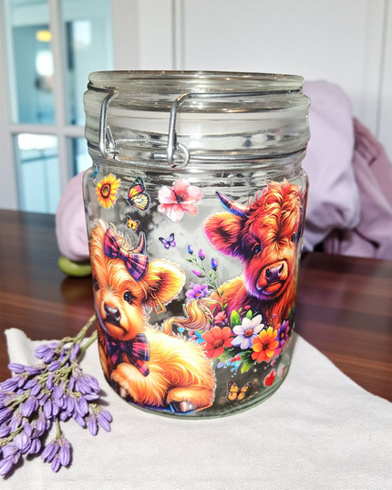 Xl crystal confetti scoop apothecary jars