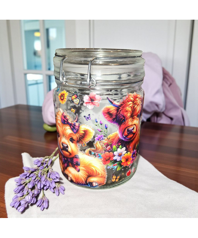Xl crystal confetti scoop apothecary jars