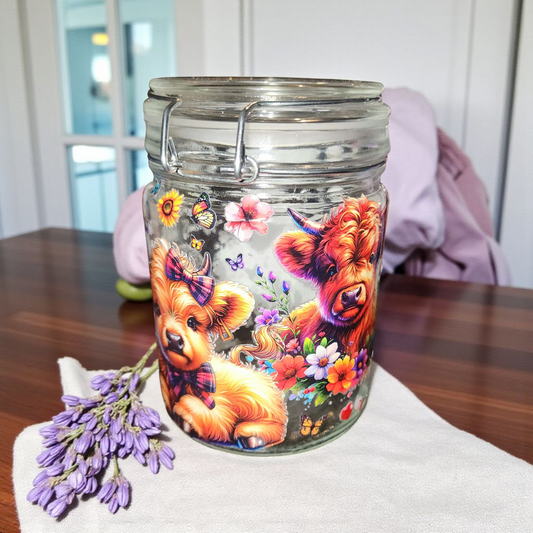 Xl crystal confetti scoop apothecary jars