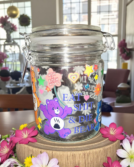 Xl crystal confetti scoop apothecary jars