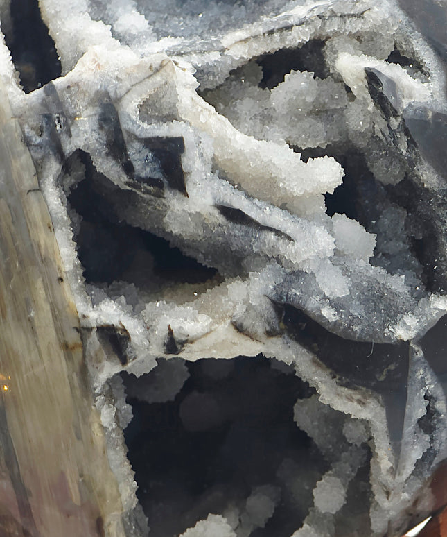 Black Chalcedony Druzy Sphere