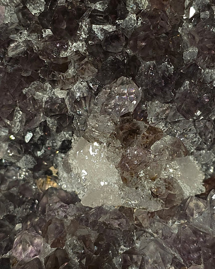 💗Dazzling 9.2kg Brazilian amethyst cave showcasing rare golden rutile flowers, calcite, hemitite & moss inclusions