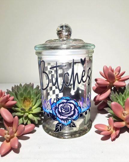 Reg confetti scoop apothecary jars