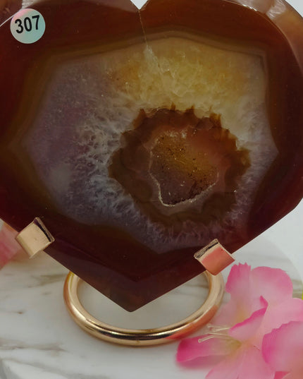 Madagascan Carnelian Heart