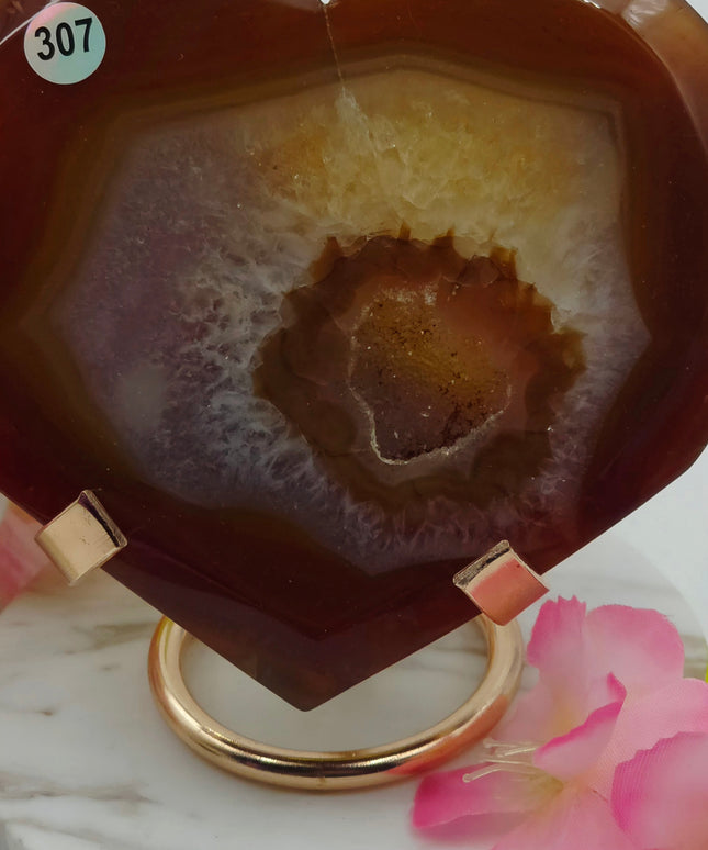 Madagascan Carnelian Heart