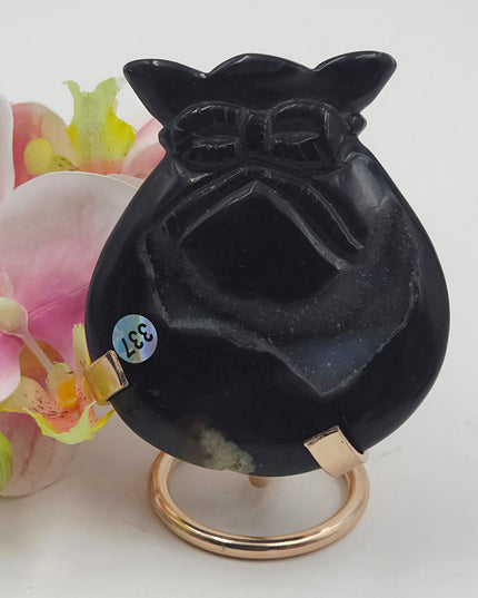 Agate lucky money bag carvings