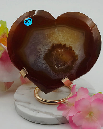 Madagascan Carnelian Heart