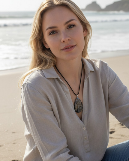 Ocean jasper pendant