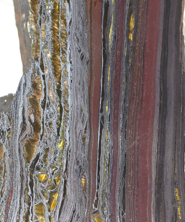 Tiger iron L shape raw