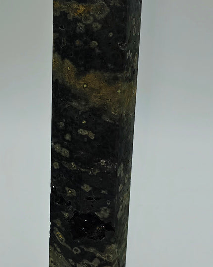 Green Ocean Jasper Towers with gemmy Smokey Quartz Inclusions