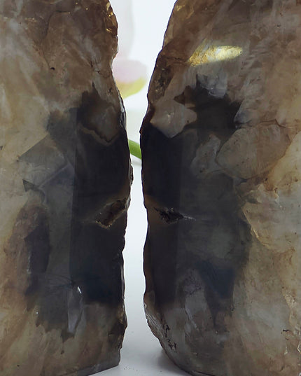 Agate Carved Bookends