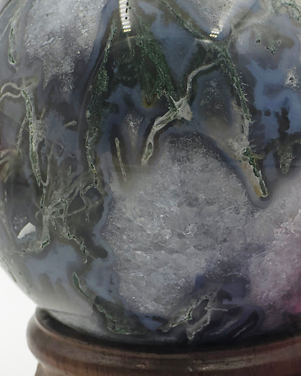 Moss agate Spheres