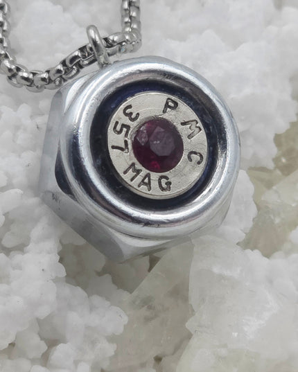Unique Gemstone Bullet & Titanium Pendants