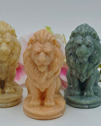 Lion carvings