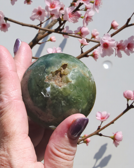 Prehnite sphere