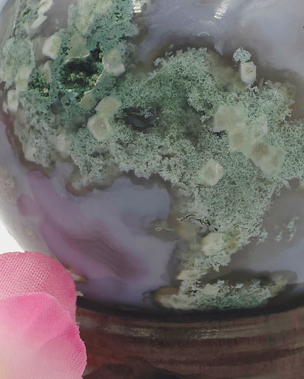 Moss agate Spheres