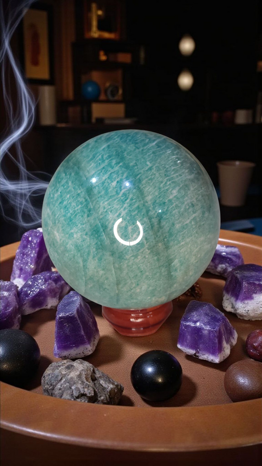 Amazonite sphere