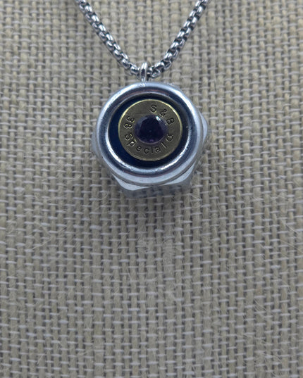 Unique Gemstone Bullet & Titanium Pendants
