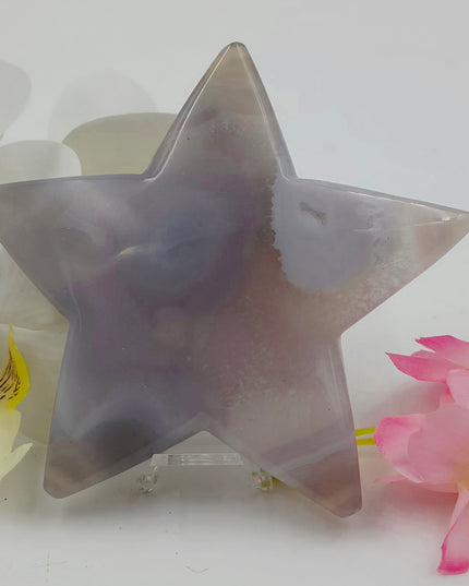 Agate star carving