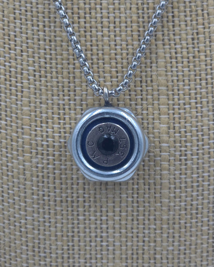 Unique Gemstone Bullet & Titanium Pendants