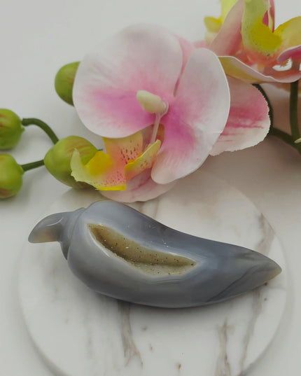Agate capsicum carving