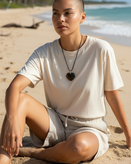 Ocean Jasper Heart Pendant