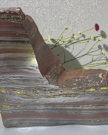 Tiger iron L shape raw