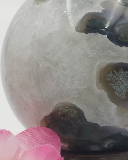 Moss agate Spheres