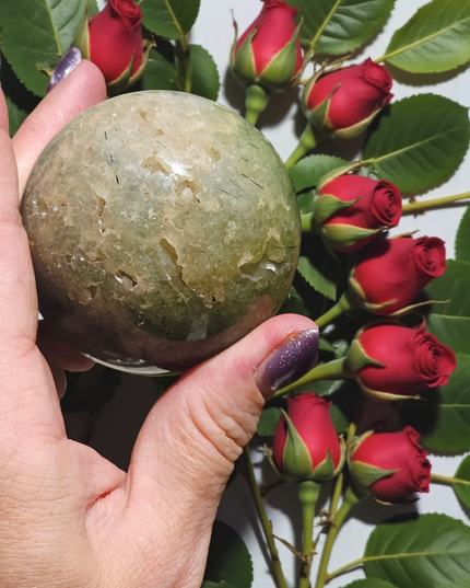 Prehnite sphere