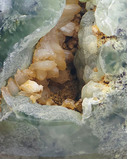 Prehnite and moss sphere