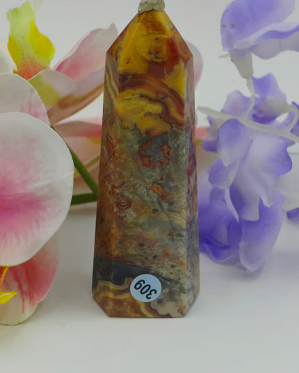 Mexican Crazy Lace Agate Towers