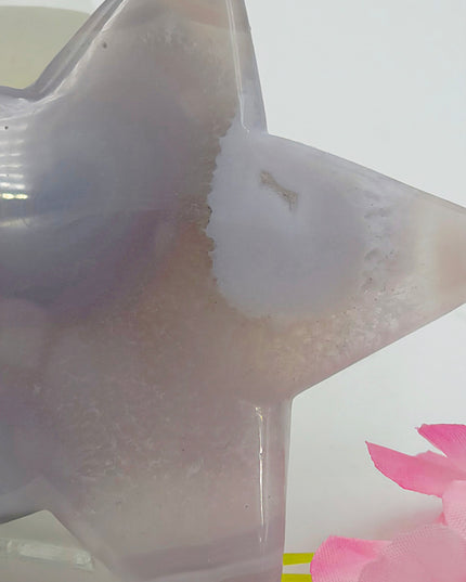 Agate star carving