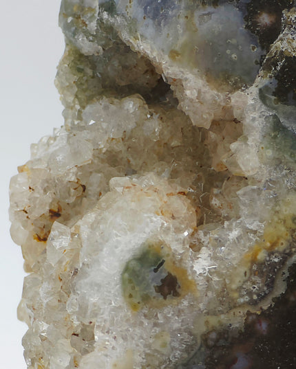 Unique Ocean Jasper tower with Quartz Druzy