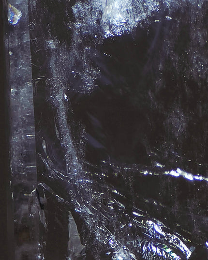 Amazing Clear Quartz Tower with Blue Needle Inclusions