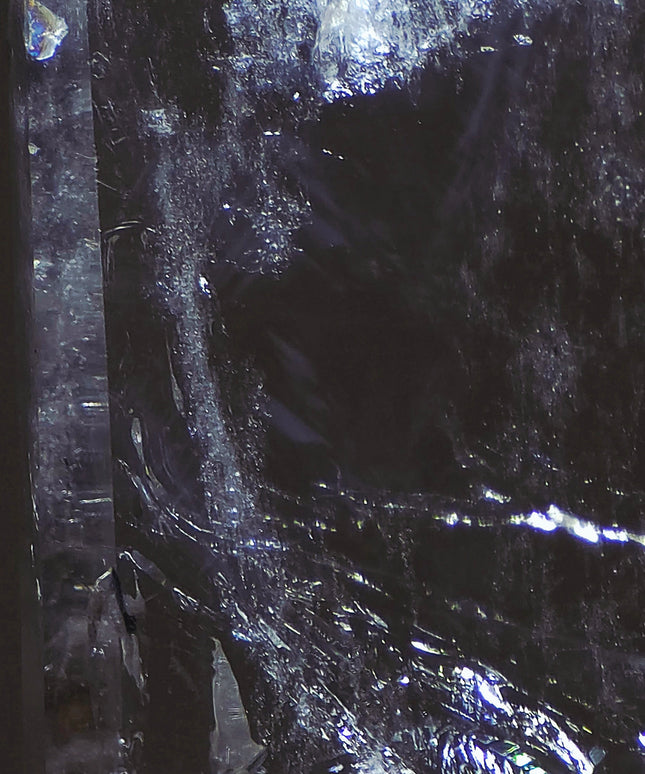 Amazing Clear Quartz Tower with Blue Needle Inclusions