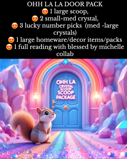 Lucky door Crystal confetti scoops