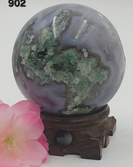 Moss agate Spheres