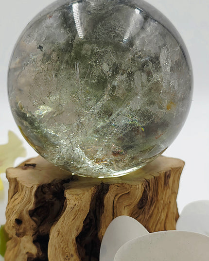 Included garden quartz sphere Xl